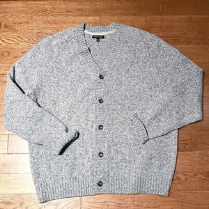 BANANA  REPUBLIC  Grey Heather Knit Cardigan 2XL
